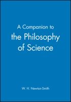A companion to the philosophy of science /