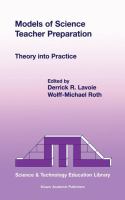 Models of science teacher preparation : theory into practice /