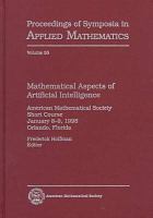 Mathematical aspects of artifical intelligence : American Mathematical Society short course, January 8-9, 1996, Orlando, Florida /