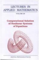 Computational solution of nonlinear systems of equations /