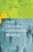 Social computing and behavioral modeling