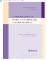 Communications on pure and applied mathematics : a journal /