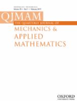 The Quarterly journal of mechanics and applied mathematics.