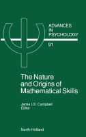 The Nature and origins of mathematical skills /