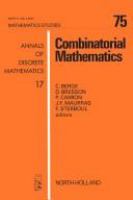 Combinatorial mathematics : proceedings of the International Colloquium on Graph Theory and Combinatorics, Marseille-Luminy, June 1981 /