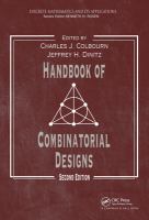 Handbook of combinatorial designs /
