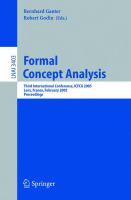 Formal Concept Analysis Third International Conference, ICFCA 2005, Lens, France, February 14-18, 2005 : proceedings /
