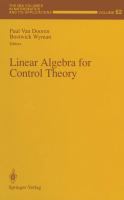 Linear algebra for control theory /