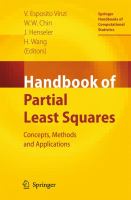 Handbook of partial least squares : concepts, methods and applications /