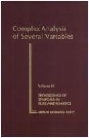 Complex analysis of several variables /