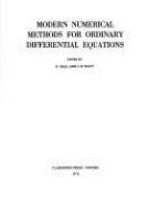Modern numerical methods for ordinary differential equations /