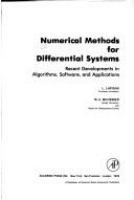Numerical methods for differential systems : recent developments in algorithms, software, and applications /