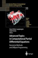 Advanced topics in computational partial differential equations : numerical methods and Diffpack programming /