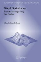 Global optimization : scientific and engineering case studies /