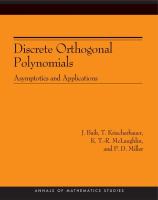Discrete orthogonal polynomials : asymptotics and applications /