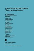 Classical and modern potential theory and applications /