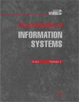 Encyclopedia of information systems /