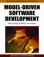 Model-driven software development : integrating quality assurance /