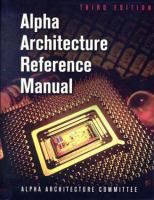 Alpha architecture reference manual /