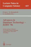 Advances in database technology--EDBT '96 : 5th International Conference on Extending Database Technology, Avignion, France, March 25-29, 1996 : proceedings /