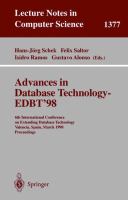 Advances in database technology--EDBT '98 : 6th International Conference on Extending Database Technology, Valencia, Spain, March 23-27, 1998 : proceedings /
