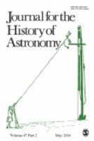 Journal for the history of astronomy.