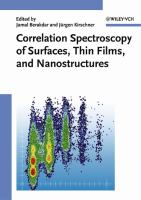 Correlation spectroscopy of surfaces, thin films, and nanostructures /