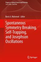 Spontaneous symmetry breaking, self-trapping, and Josephson oscillations /