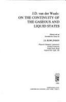 J.D. van der Waals : on the continuity of the gaseous and liquid states /