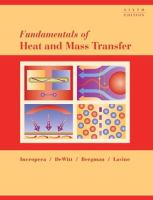 Fundamentals of heat and mass transfer / Frank P. Incropera ... [et al.].