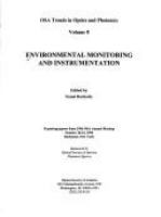 Environmental monitoring and instrumentation : featuring papers from 1996 OSA Annual Meeting, October 20-24, 1996, Rochester, New York /