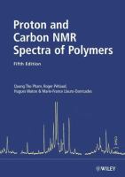 Proton and carbon NMR spectra of polymers /