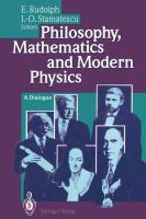 Philosophy, mathematics, and modern physics : a dialogue /