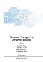 Quantum transport in ultrasmall devices /