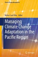 Managing climate change adaptation in the Pacific Region /