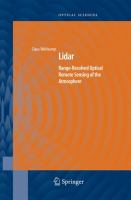 Lidar : range-resolved optical remote sensing of the atmosphere /