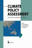 Climate policy assessment : Asia-Pacific integrated modeling /
