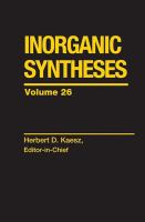 Inorganic syntheses