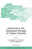 Advances in the geological storage of carbon dioxide : international approaches to reduce anthropogenic greenhouse gas emissions /