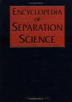 Encyclopedia of separation science /