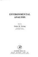 Environmental analysis : papers presented at the third annual meeting of the Federation of Analytical Chemistry and Spectroscopy Societies, Philadelphia, Pennsylvania, November 15-18, 1976 /