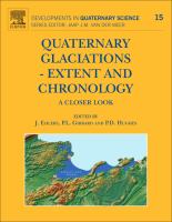 Quaternary glaciations - extent and chronology : a closer look /
