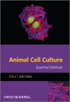 Animal cell culture essential methods /