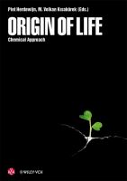 Origin of life : chemical approach /