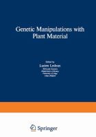 Genetic manipulations with plant material : [lectures] /
