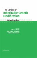 The ethics of inheritable genetic modification : a dividing line? /