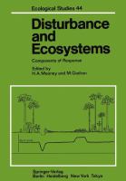 Disturbance and ecosystems : components of response /