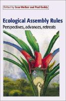 Ecological assembly rules : perspectives, advances, retreats /