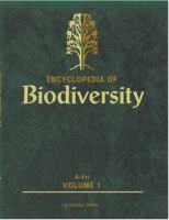Encyclopedia of biodiversity /