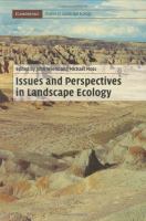 Issues and perspectives in landscape ecology /